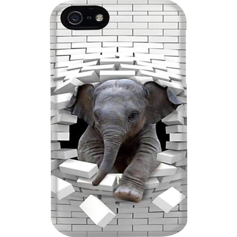 Elephants Break The Brick Wall For Elephant Lovers Phone case