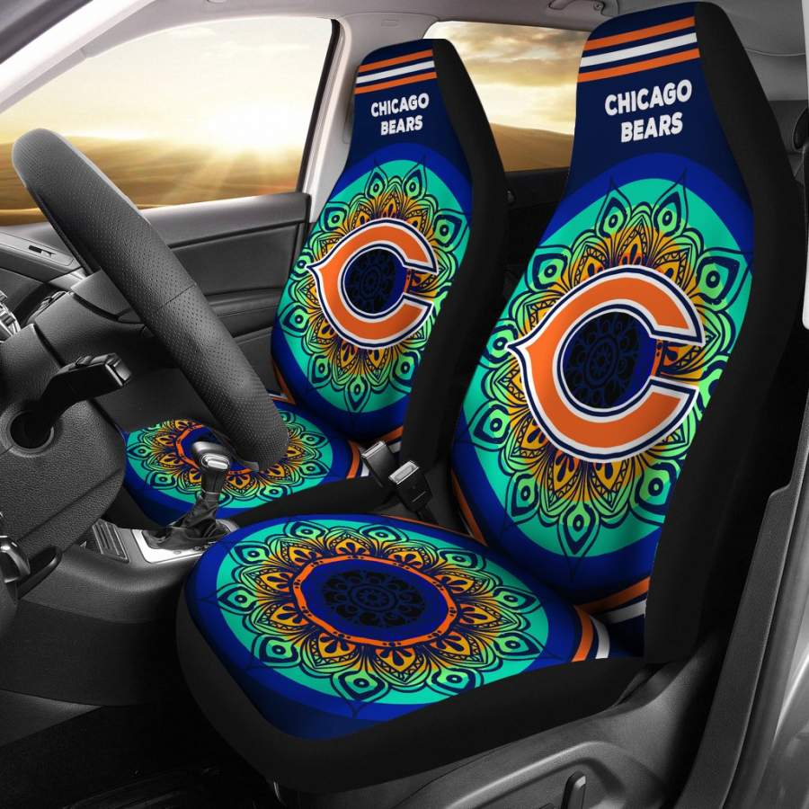 Unique Magical And Vibrant Chicago Bears Car Seat Covers