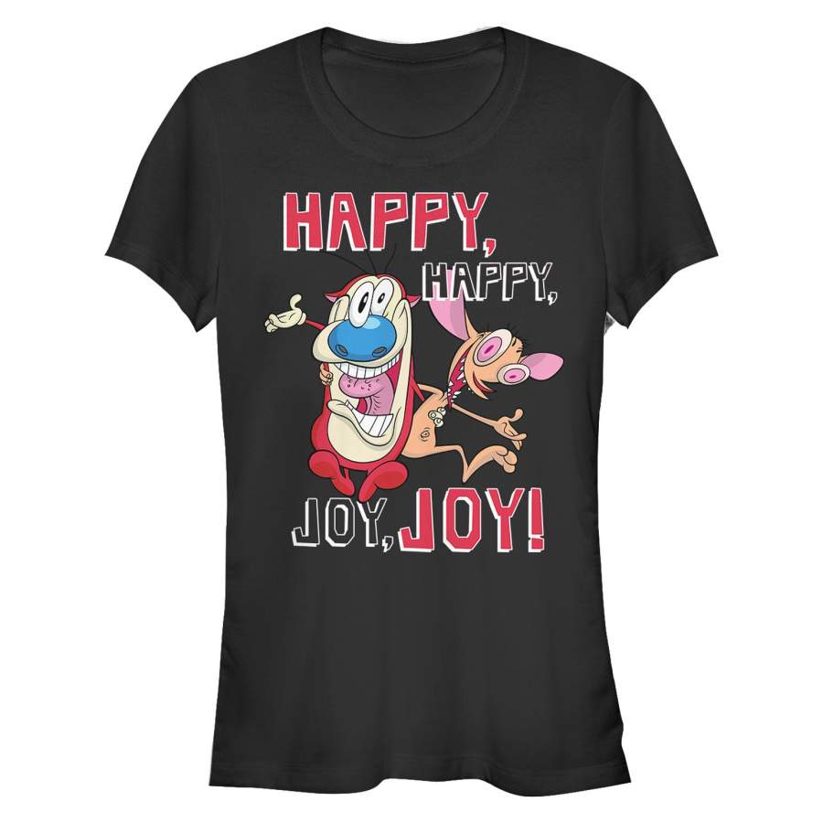 The Ren & Stimpy Show Junior’s Happy Happy Joy Joy  T Shirt