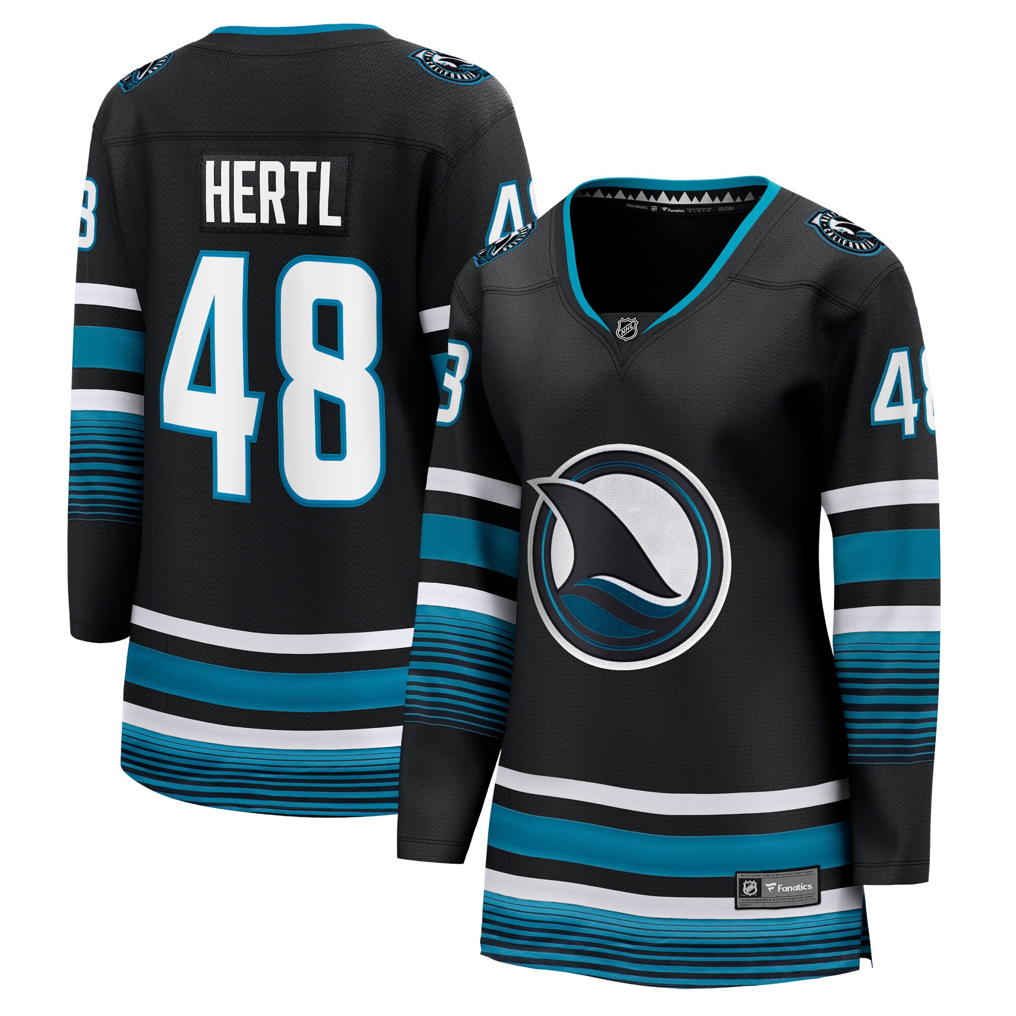 Tomas Hertl San Jose Sharks Branded Women's Alternate Premier Breakaway Player Jersey – Black