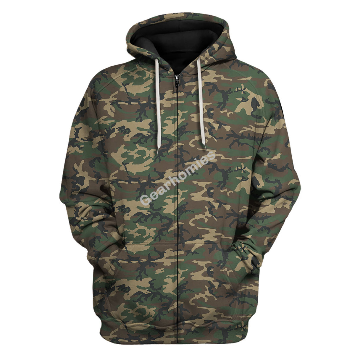 American Erdl Highland Camo Zip Hoodie