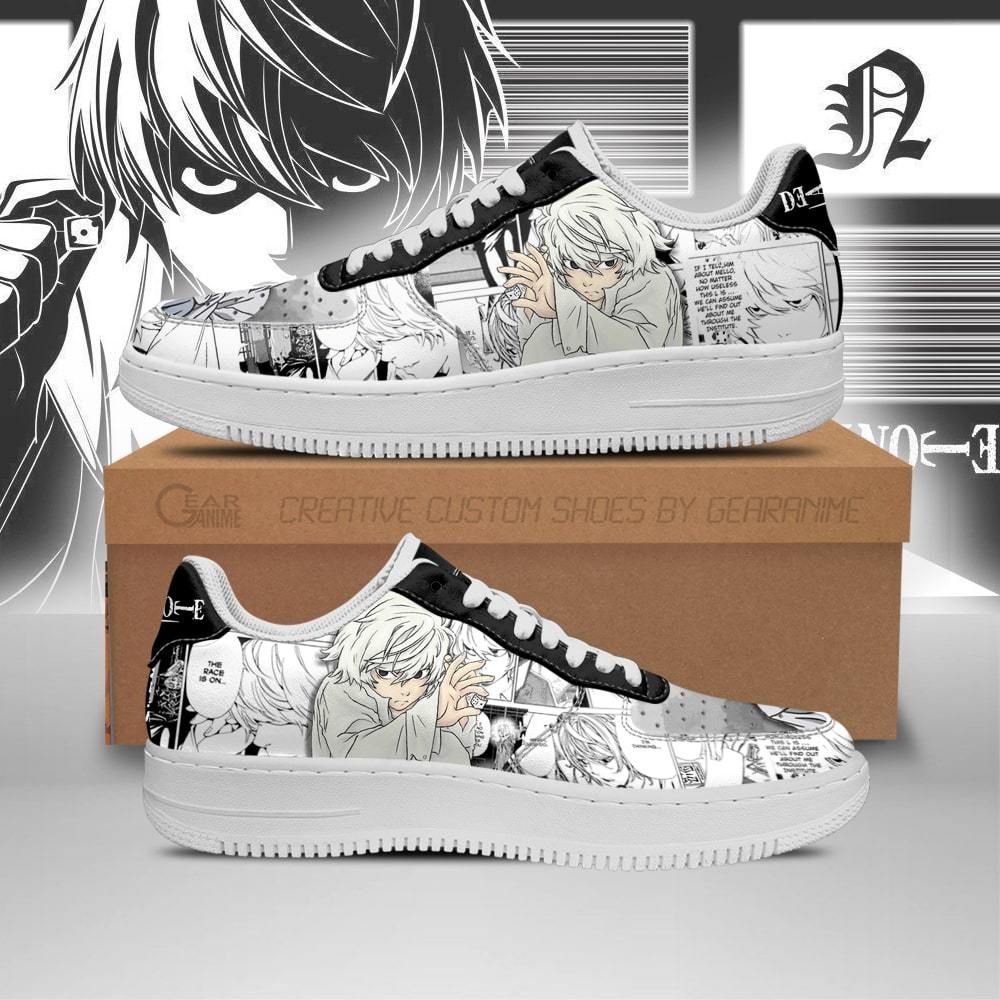 Near Death Note Idea Air Force Shoes Sneakers Custom Anime