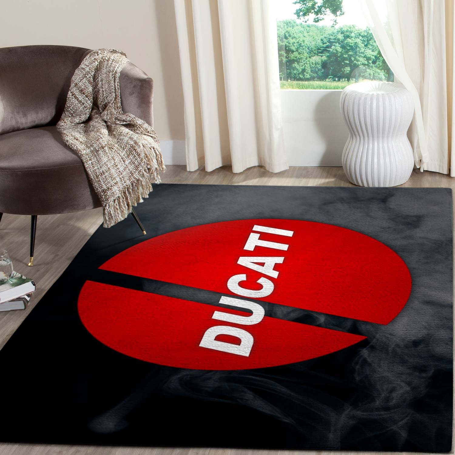 Ducati Logo SuperMotor Area Rugs Living Room Carpet FN161223 Local Brands Floor Decor