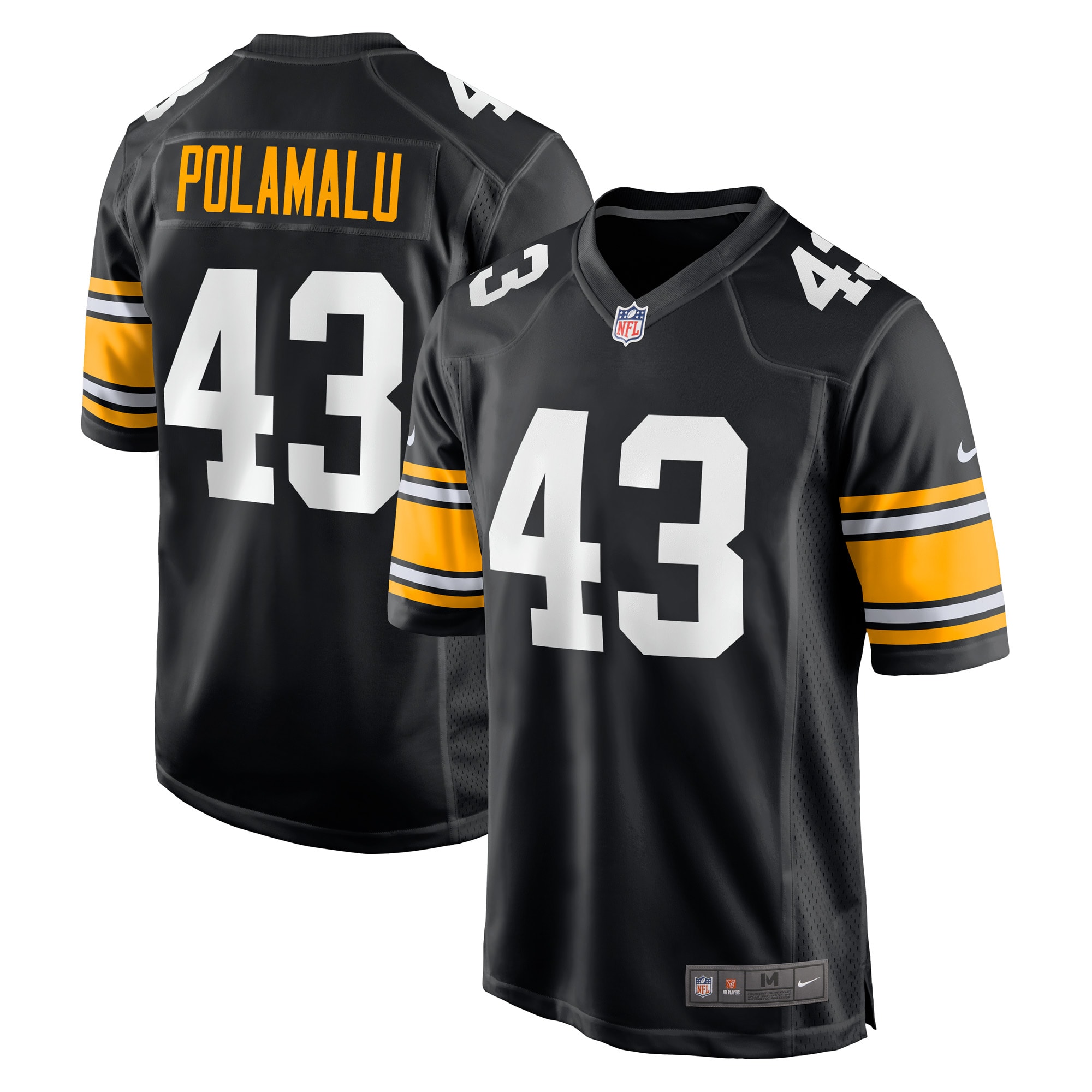 Troy Polamalu Pittsburgh Steelers Retired Player Jersey – Black