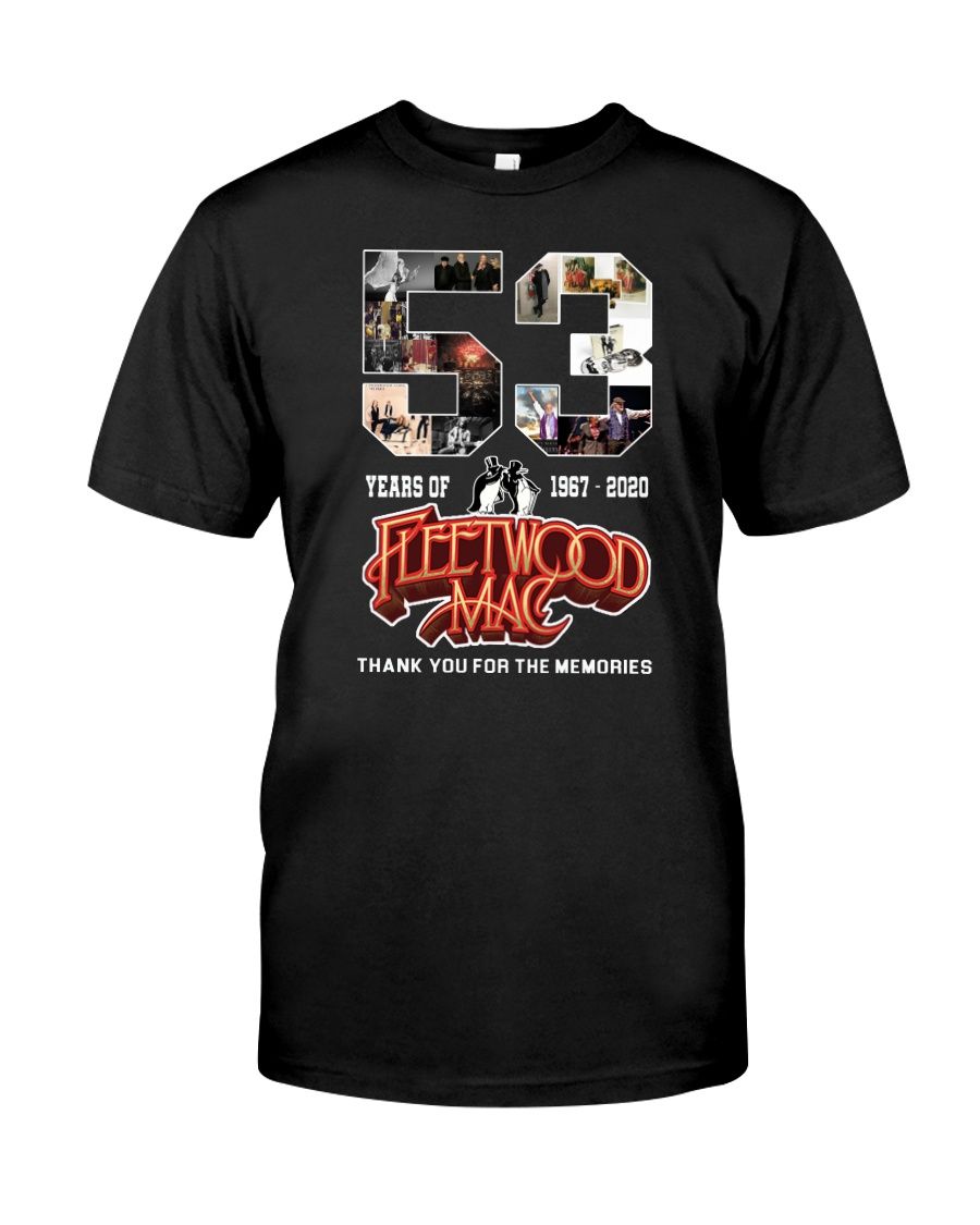 53 Years Of Fleetwood Mac 1967 2020 Thank You For The Memories Rock Band Fans Shirts