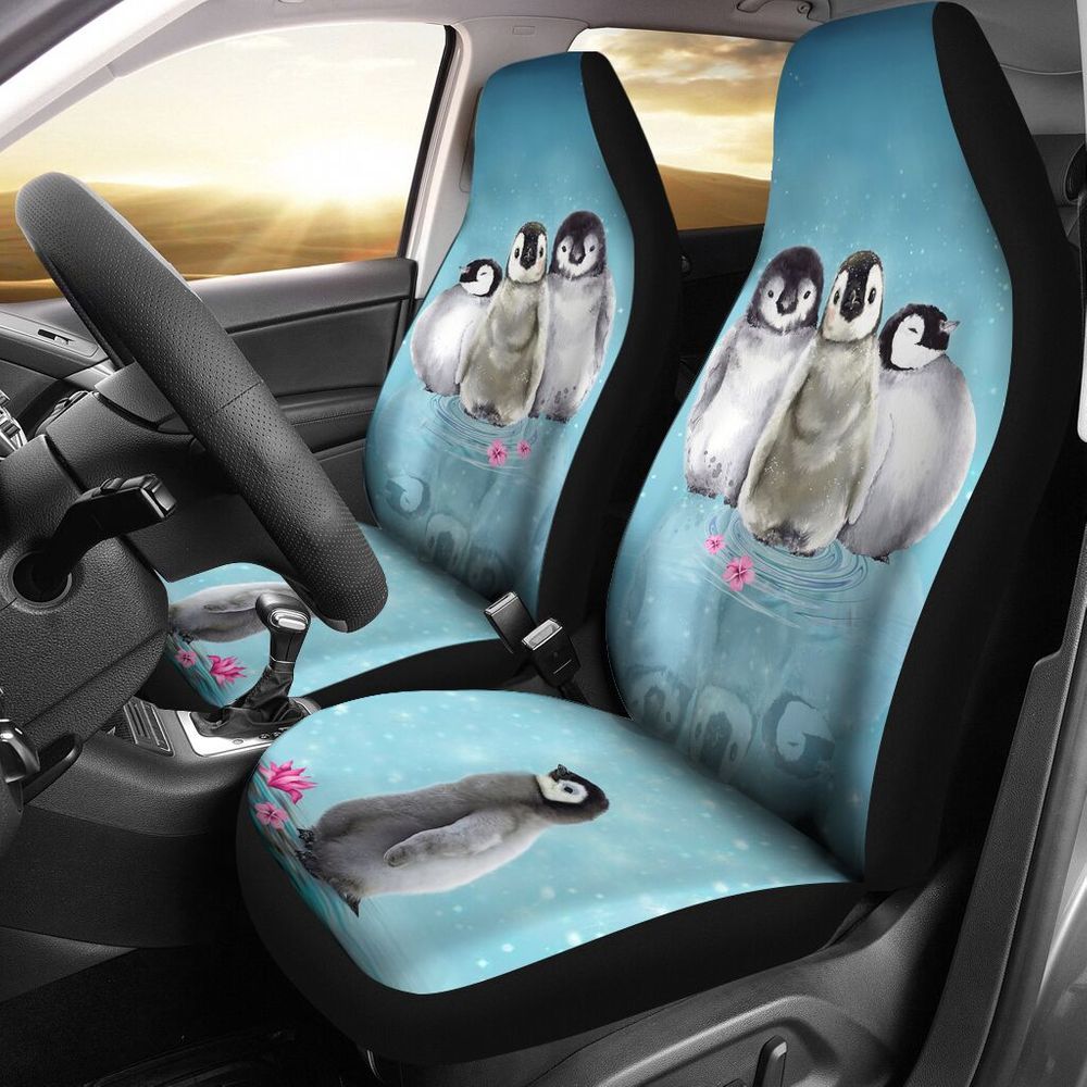 Fun Car Decor Penguin Water Seat Covers