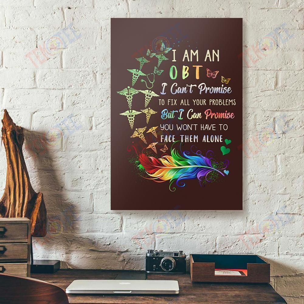 Canvas Painting I Am A Obt You Won’T Have To Face Them Alone Vertical Canvas Wall Art Delightful Wall Art Home Decoration