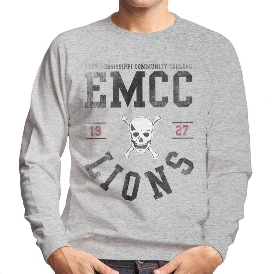 East Mississippi Community College Lions Skull Logo Men’s Sweatshirt