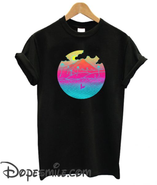 Tropical Island Summer Beach Whale cool  T-Shirt