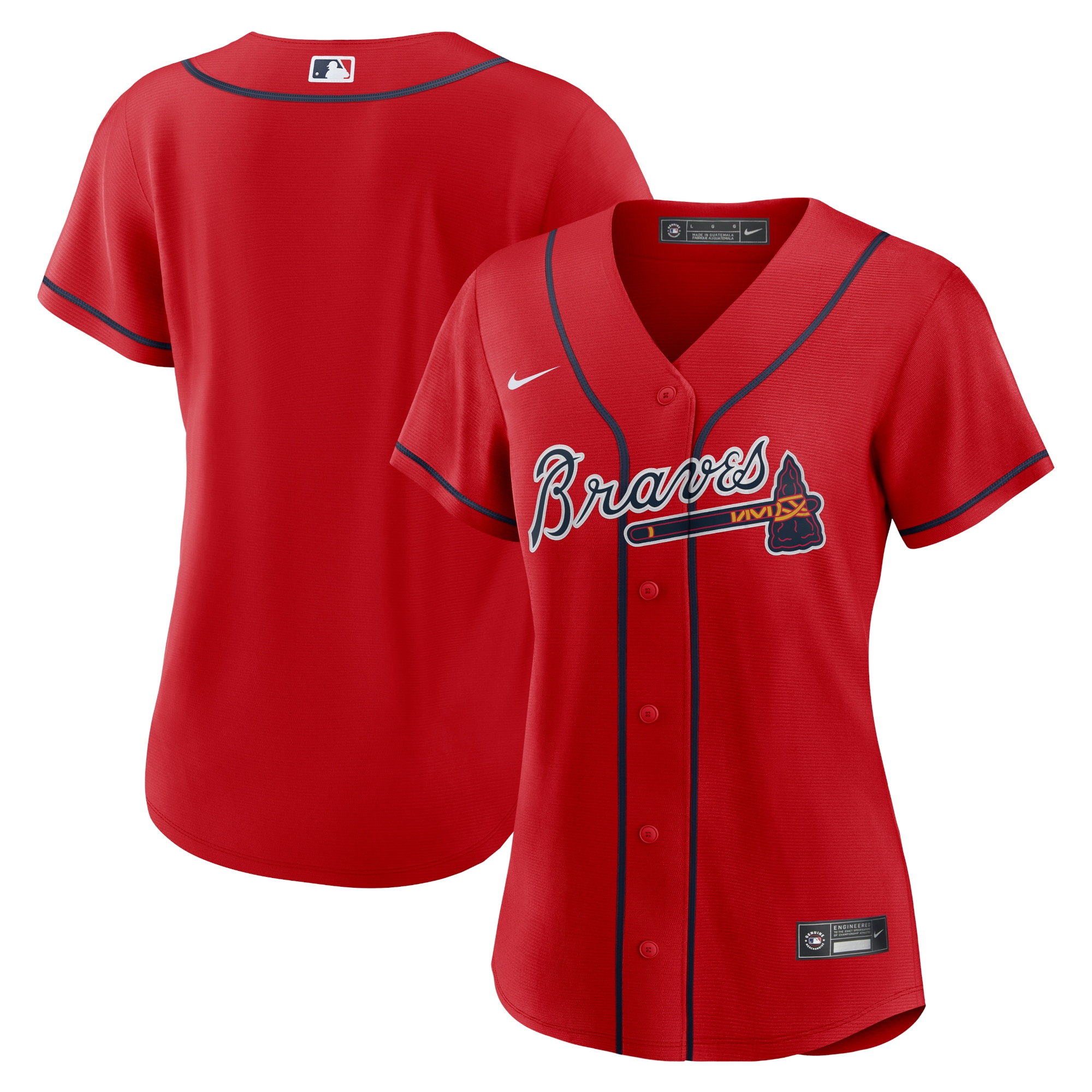 Atlanta Braves Women's Alternate Replica Team Jersey – Red