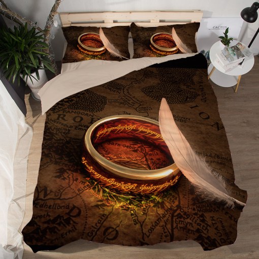 The Lord Of The Rings 4 Duvet Cover Pillowcase Home Decor 3D Bedding Set 5143