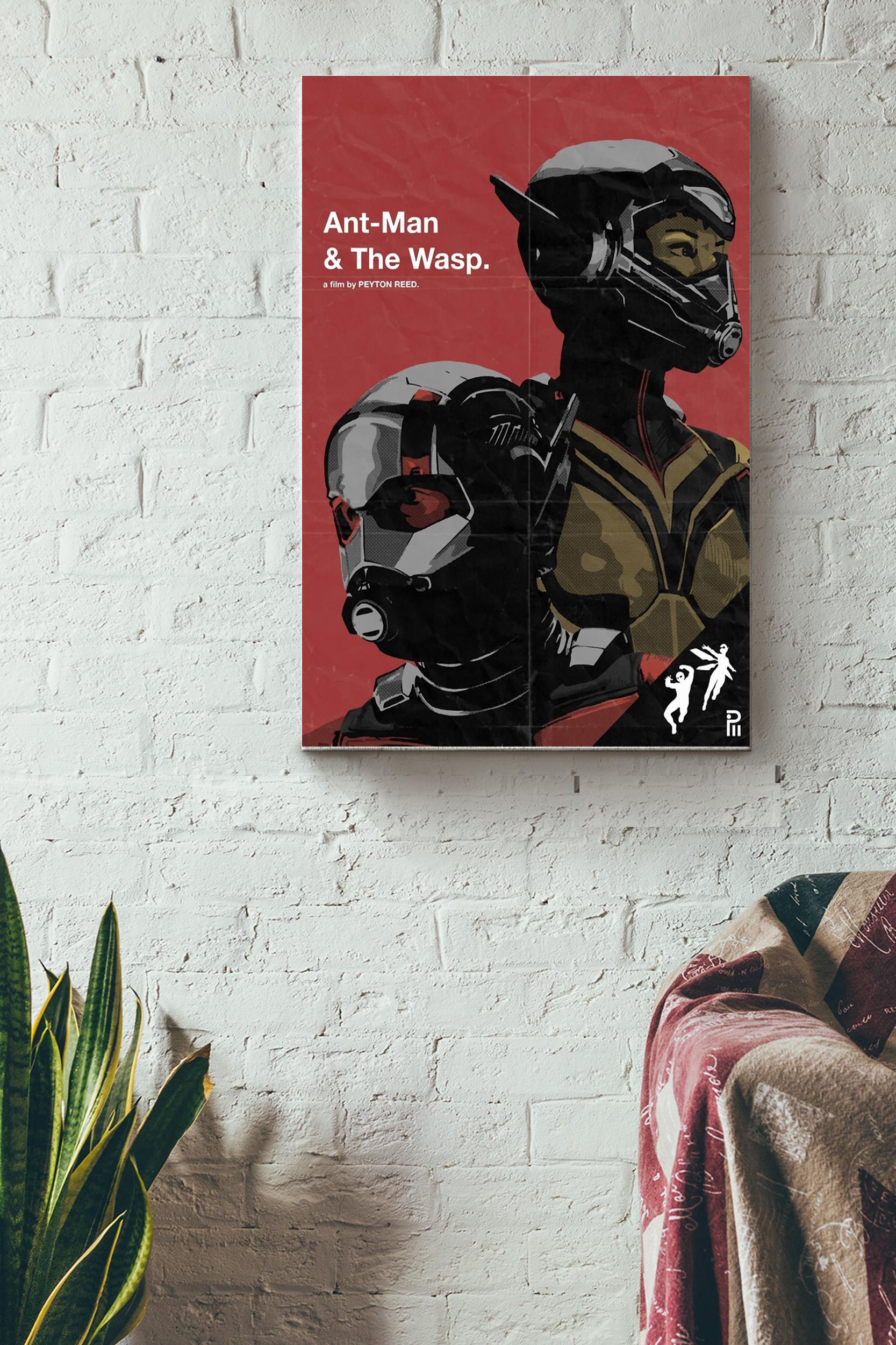 Ant-Man And The Wasp Poster Wrapped Canvas