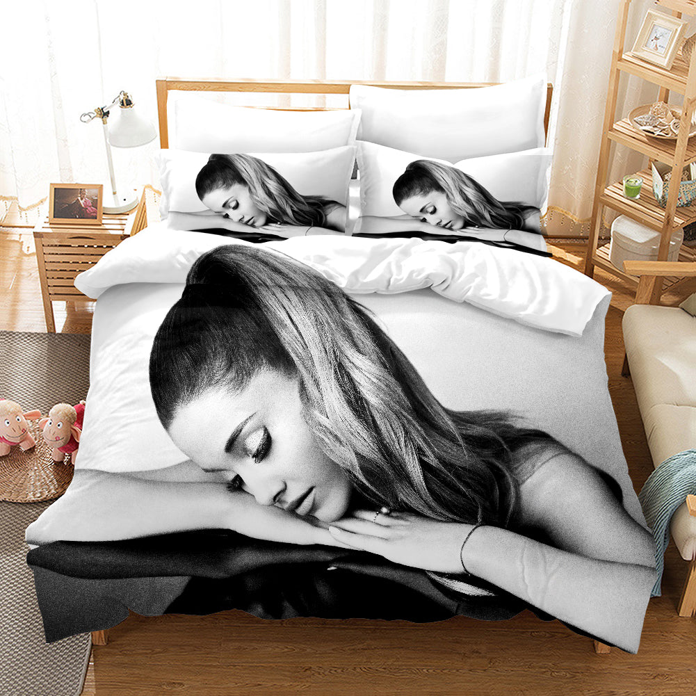 3D Singer Star Ariana Grande Quilt Cover Set Bedding Set Duvet Cover Pillowcases Wj 1720