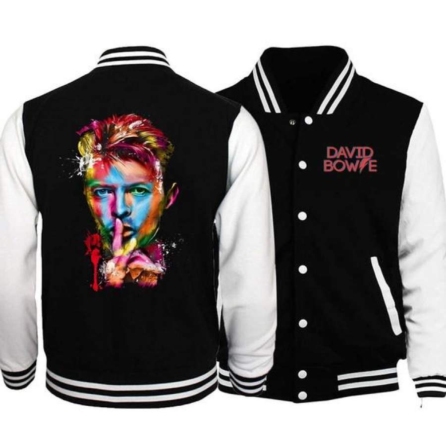 3D Print David Bowie Men’s  Baseball Jacket