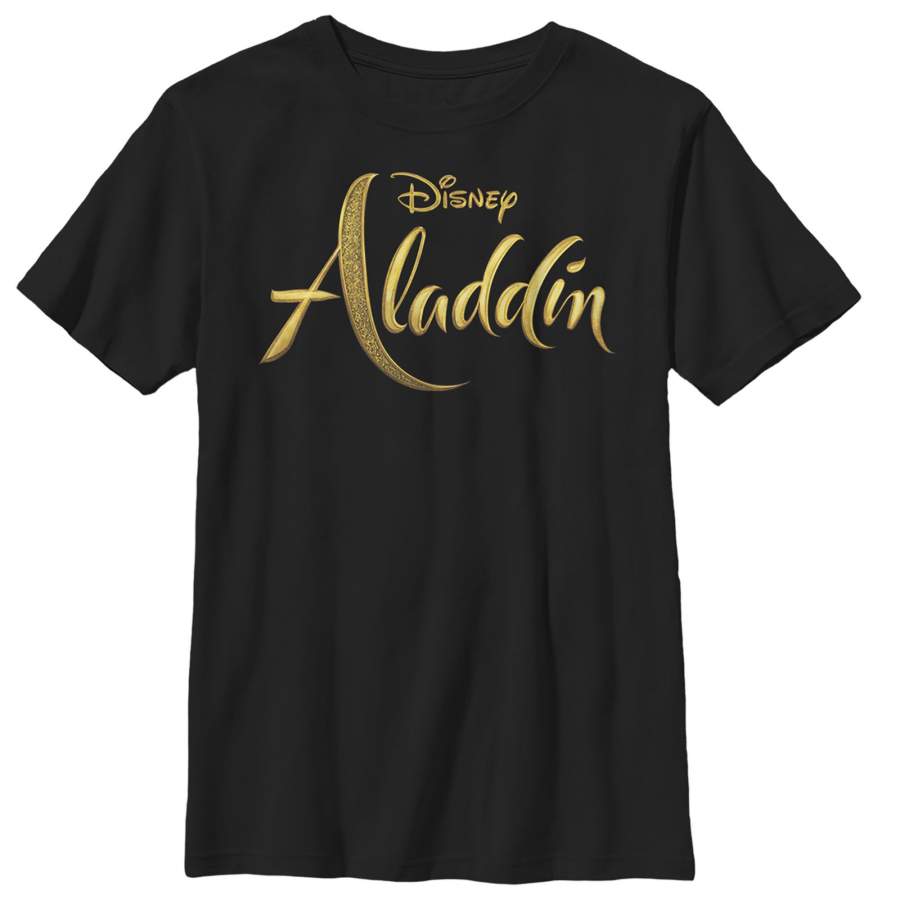 Aladdin Boy’s Script Logo T-Shirt