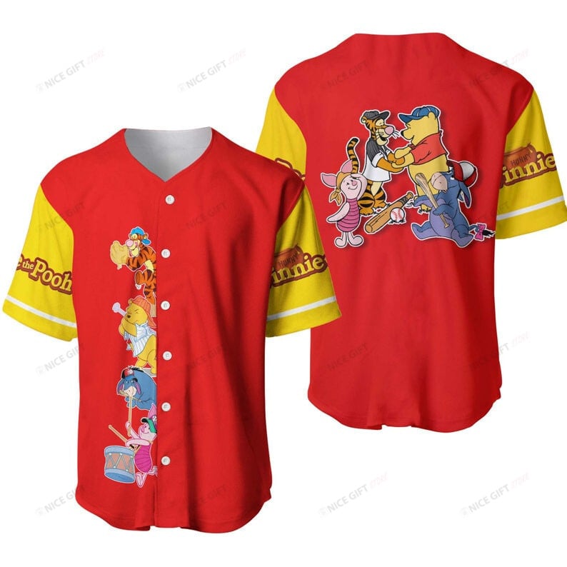 Winnie The Pooh Baseball Jersey Bbj-M0T7