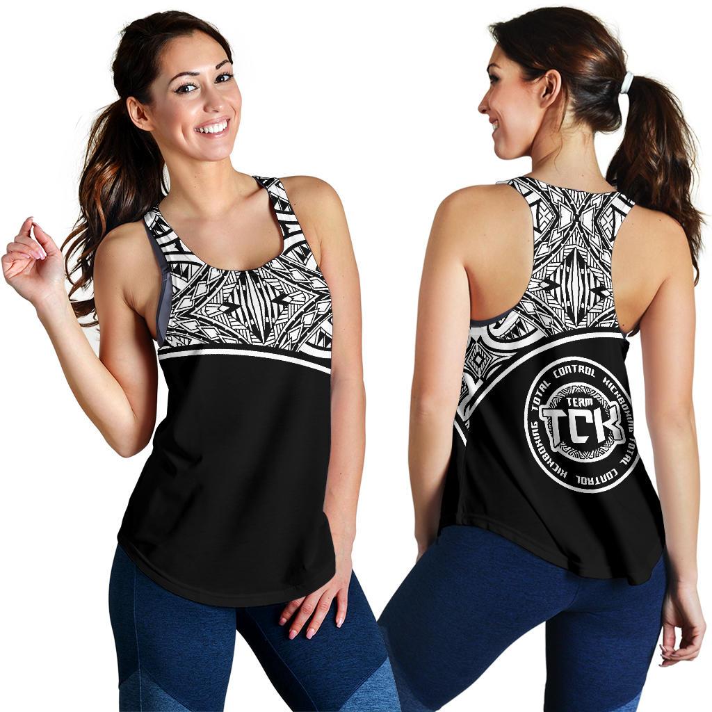 Poly Women’s Racerback Tank Custom Personalised – Polynesian Style – BN09