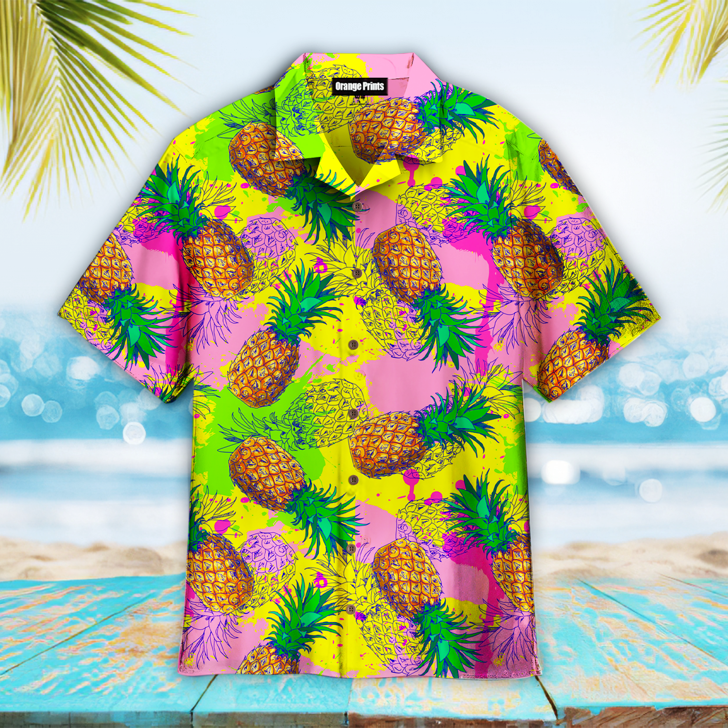 Pinepple Colorful Hawaii Shirt For Men Women Ha102813