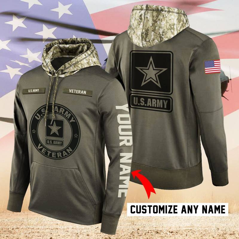 United States Army Pullover Hoodie Customize CC12