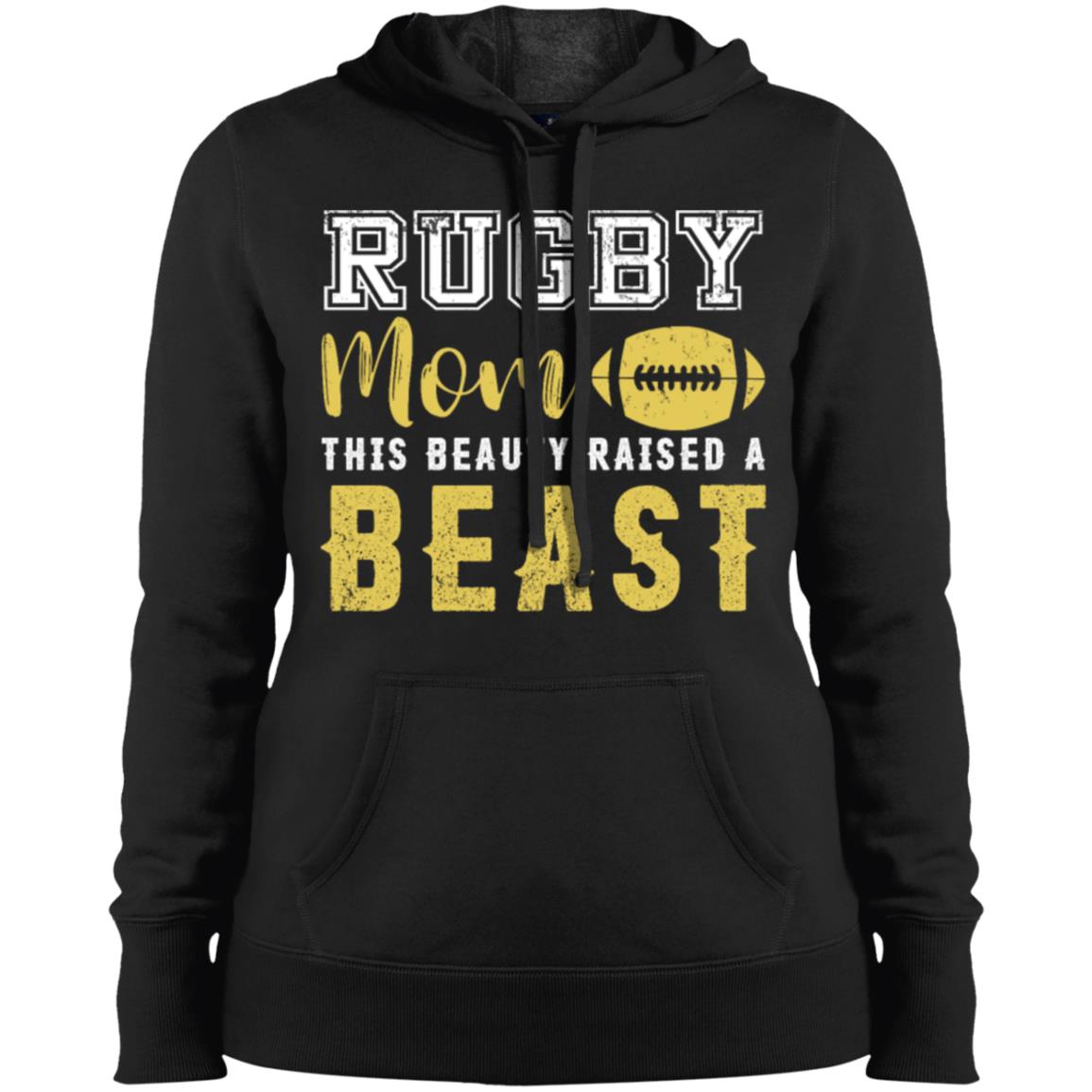 Rugby Mom This Beauty Raised A Beast Women T-Shirt