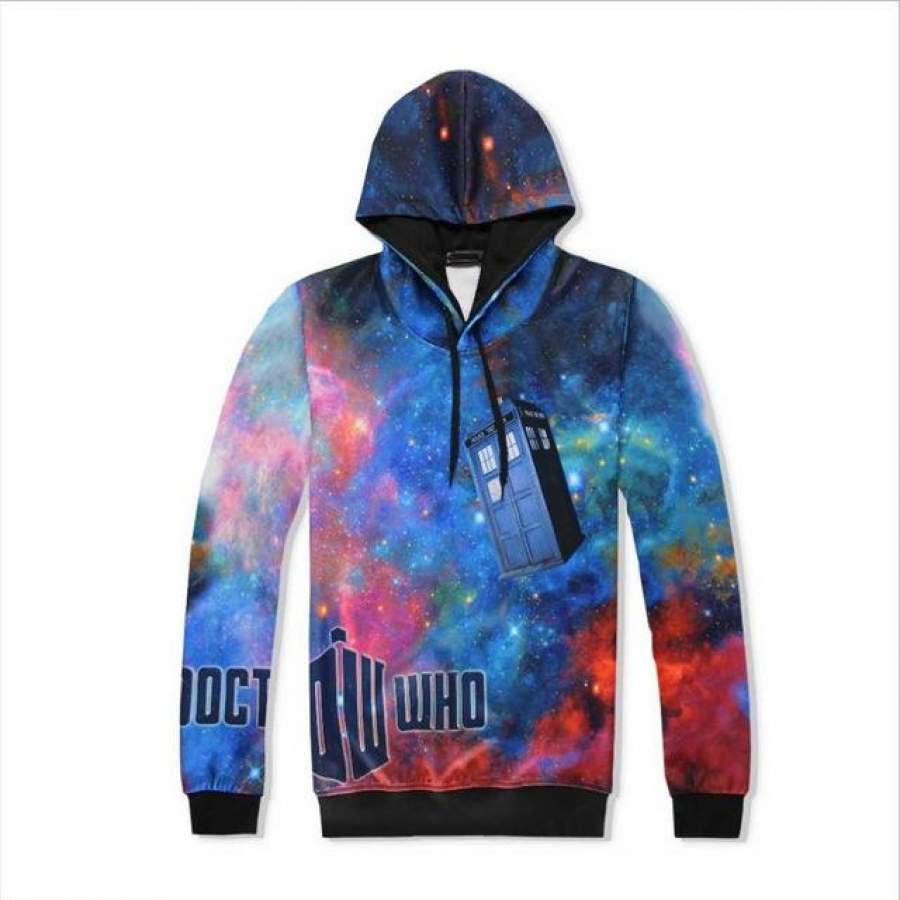 Unisex Mens Doctor Who 3D Print Casual Hoodies TV Series Sweatshirt With Cap Cool Cartoon Womens  Neutral Spring Autumn Clothing