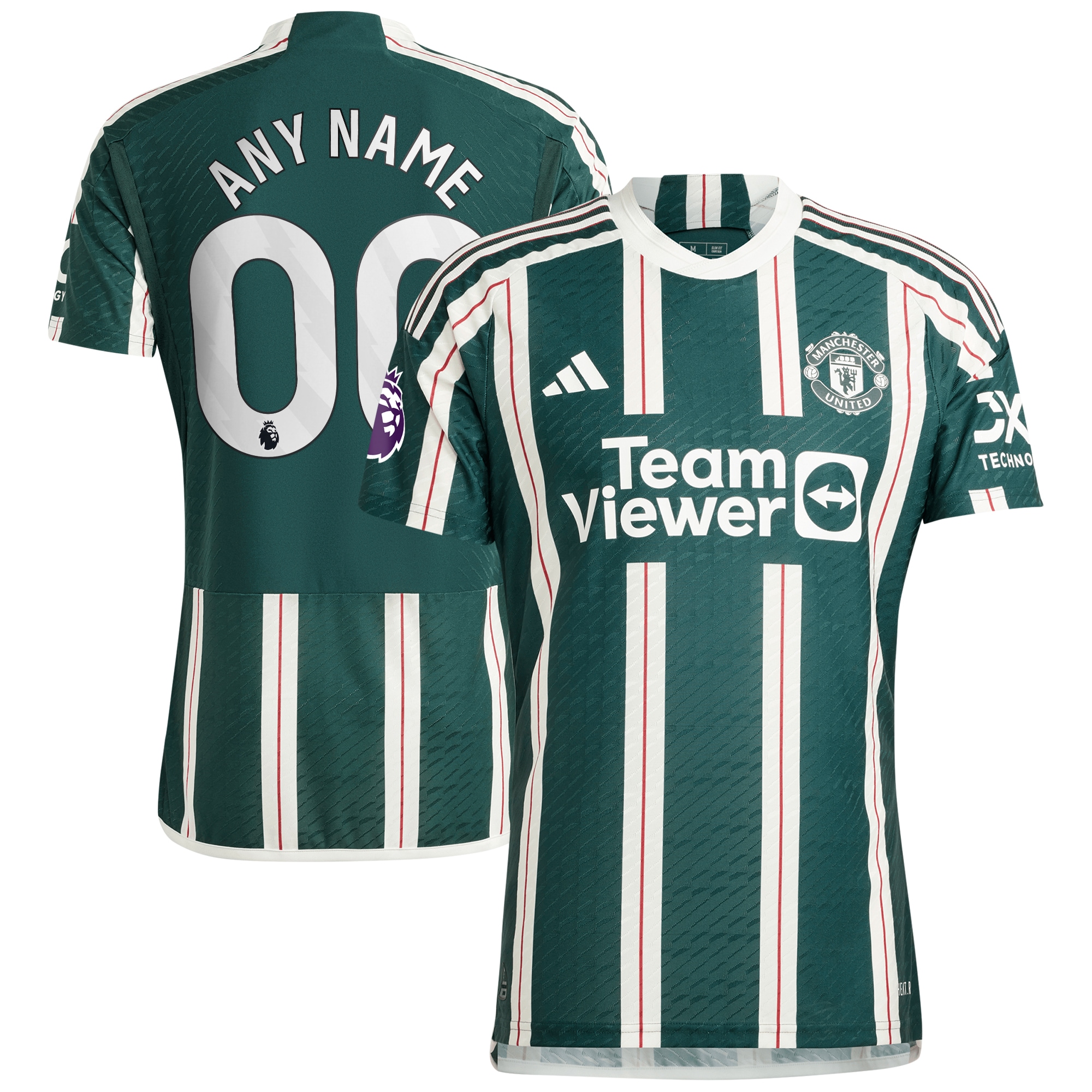 Manchester United 2023/24 Away Authentic Custom Jersey – Green