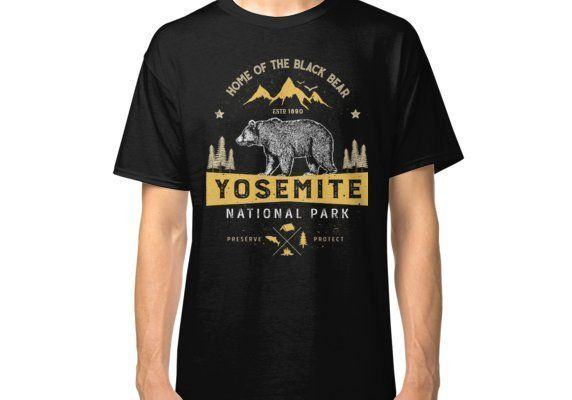 Yosemite National Park California Shirt Vintage Bear Classic Shirt