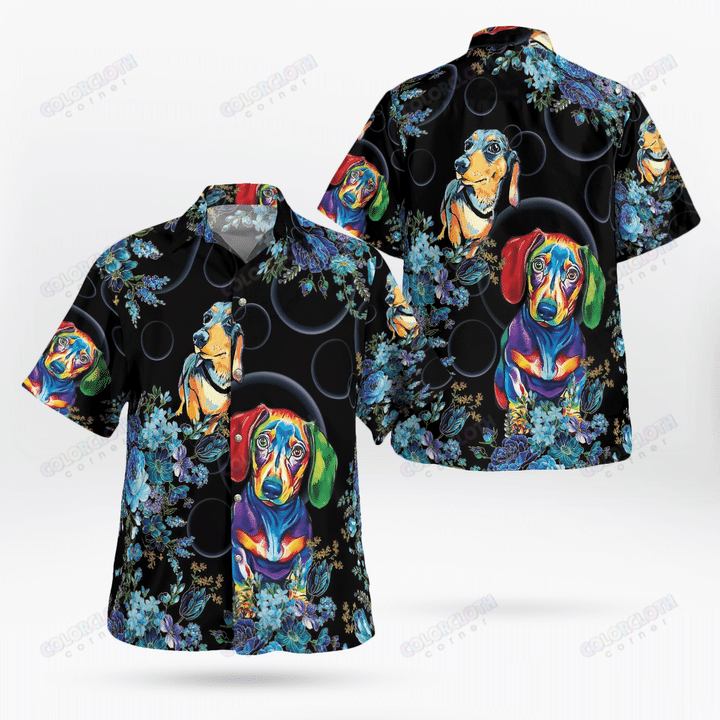 Dachshund Floral Beach Hawaii Shirt Ha70719