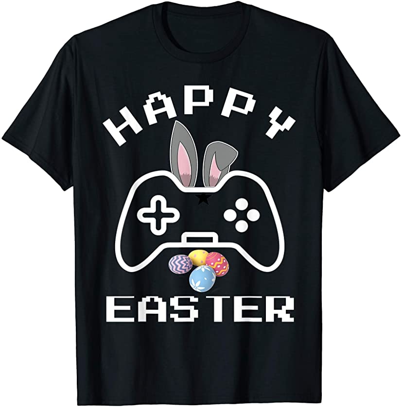 Video Game Easter Bunny Gaming Boys Kids Easter Gamer T-Shirt