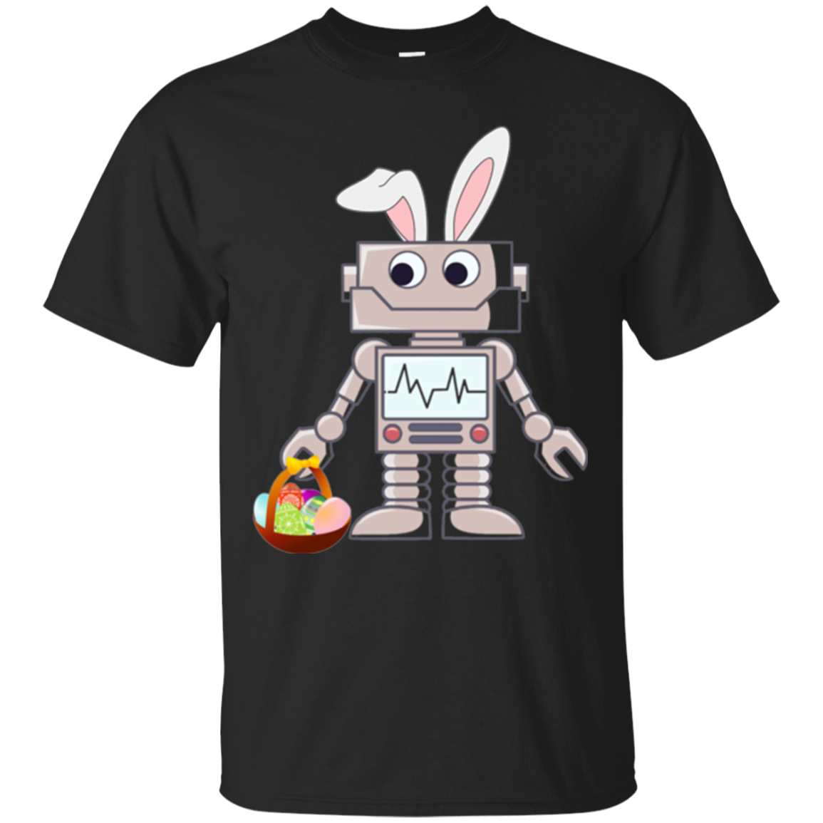 Cute Robot Bunny Easter T-Shirt – Robobunny – Kids