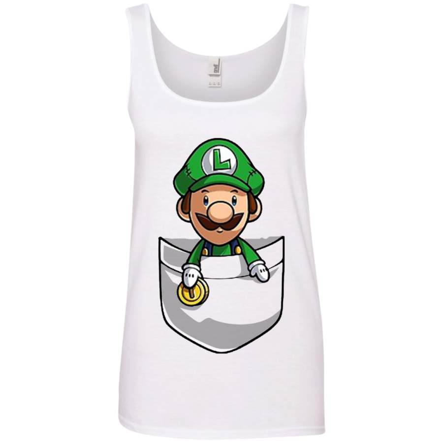 AGR Pocket Luigi Tshirt Ringspun Tank Top