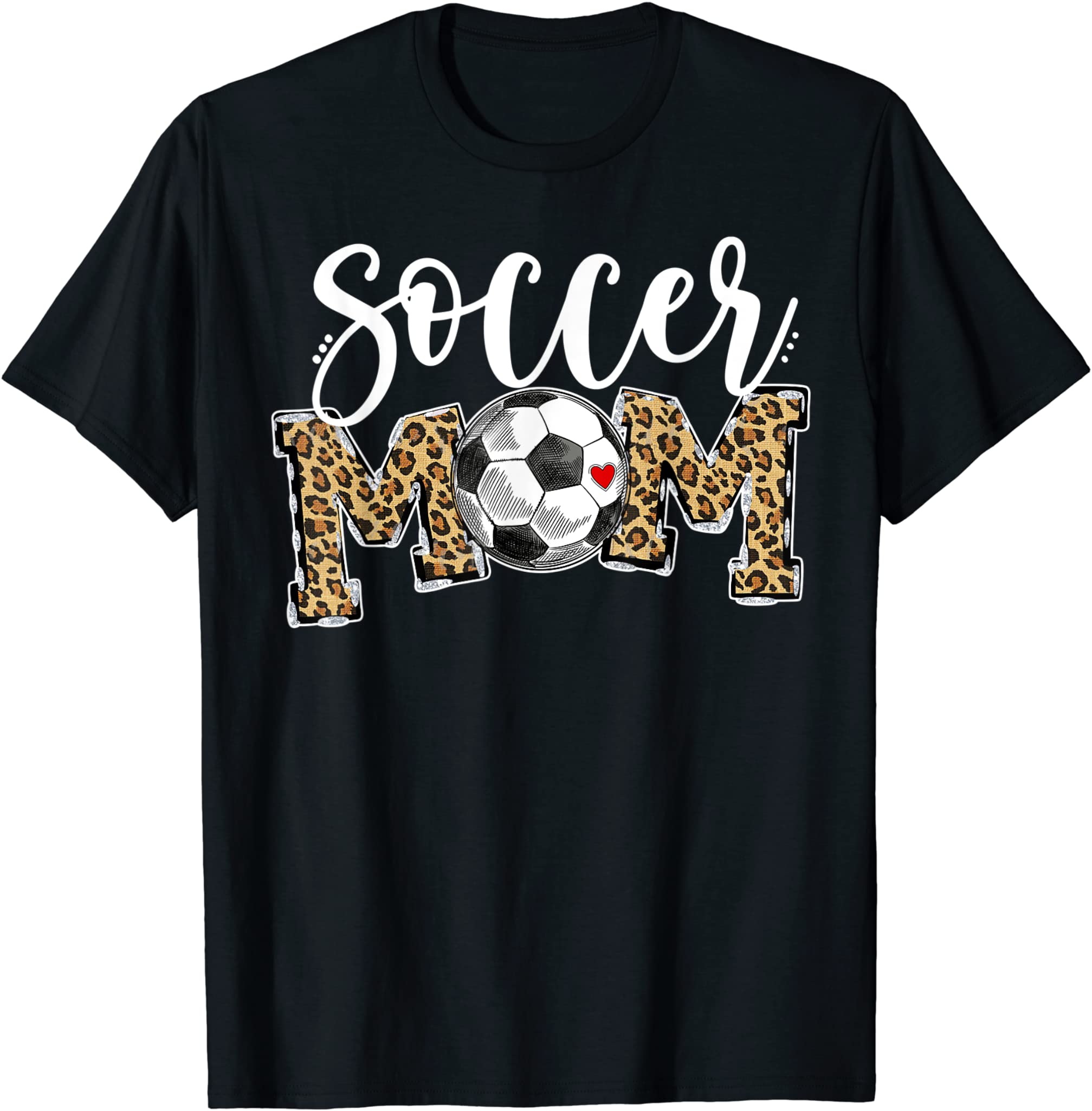 Soccer Mom Leopard Funny Soccer Mom Shirt Mother’S Day 2021