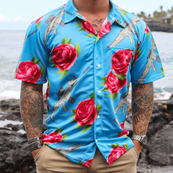 Aloha Mk17 Roses Hawaiian Shirt