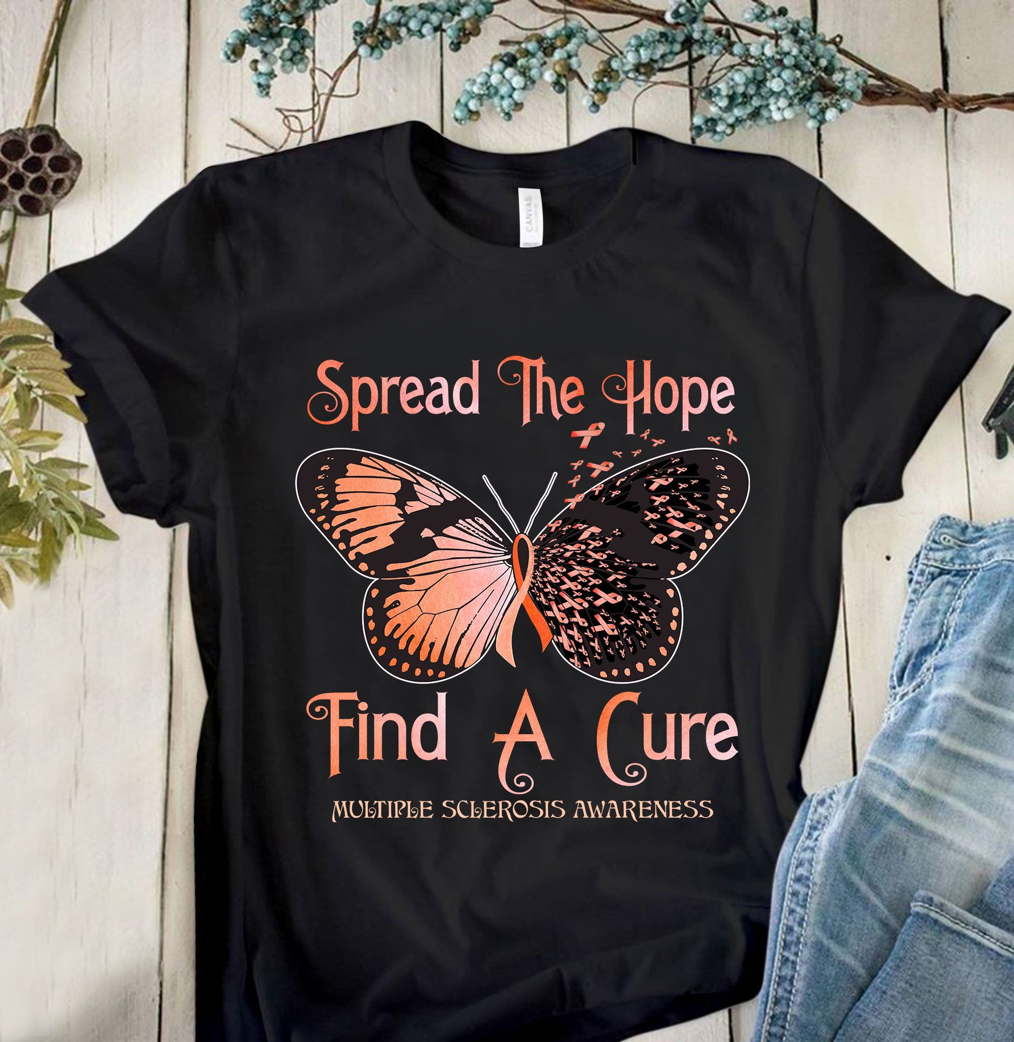 23 95 Us Spread The Hope Find A Cure Multiple Shirt