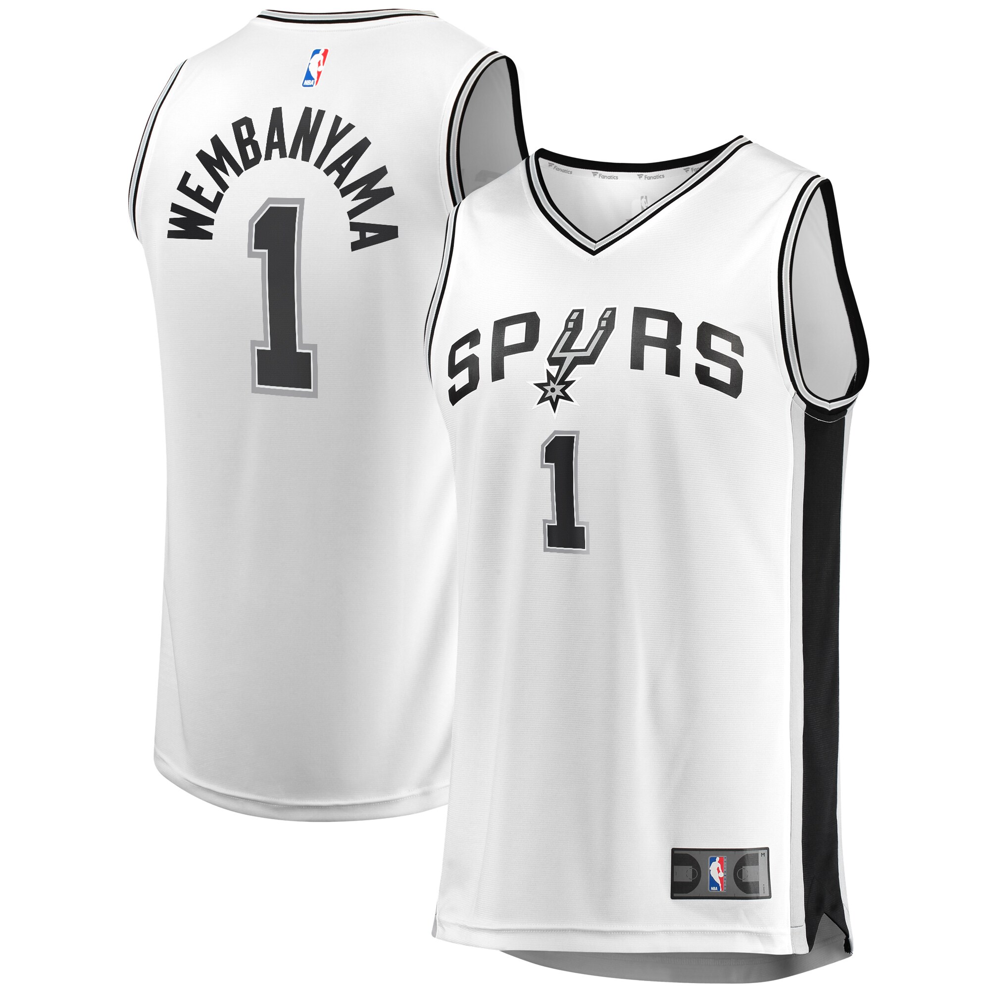 Victor Wembanyama San Antonio Spurs Branded Fast Break Player Jersey – Association Edition – White