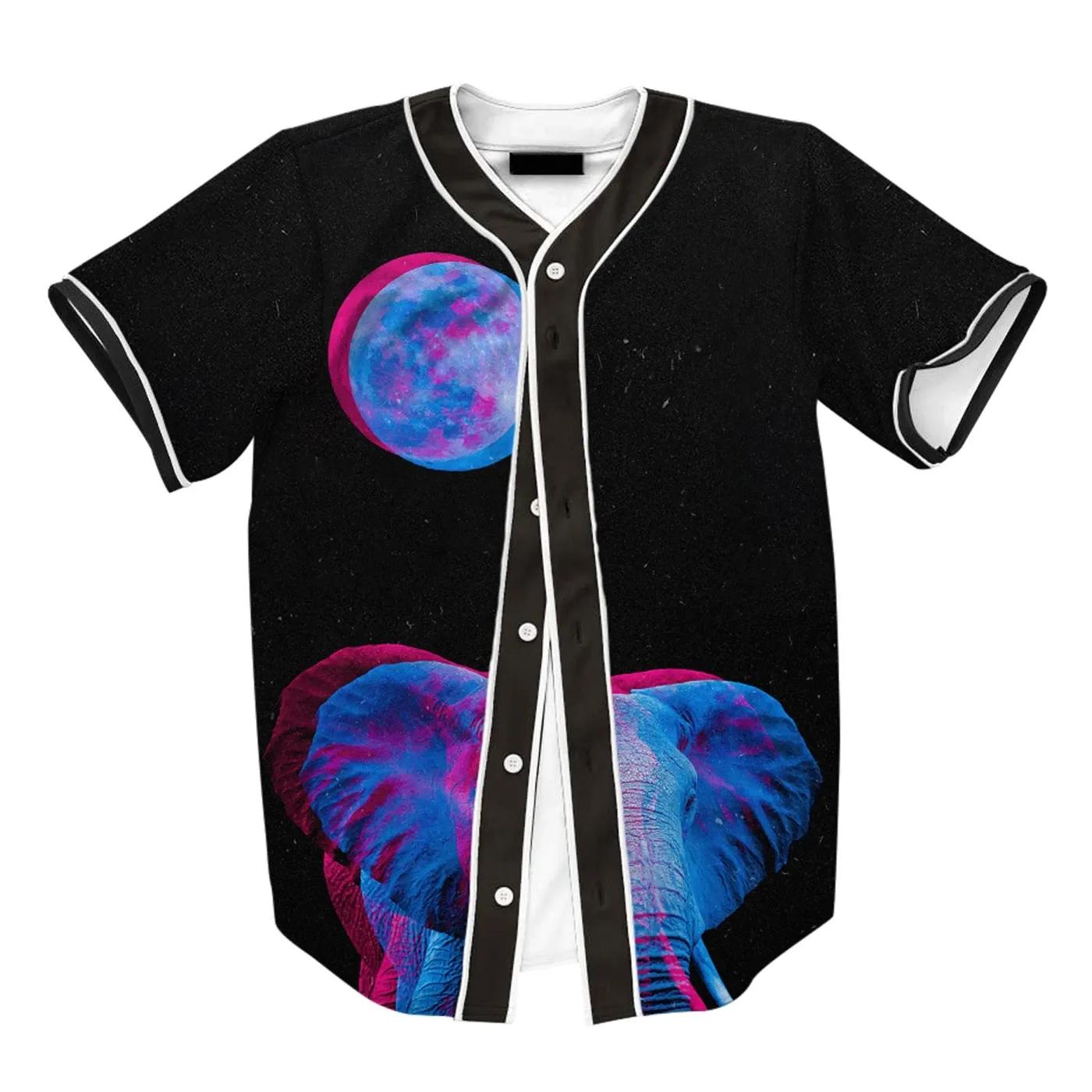 Baseball Jersey Moon Elephant -Zc513