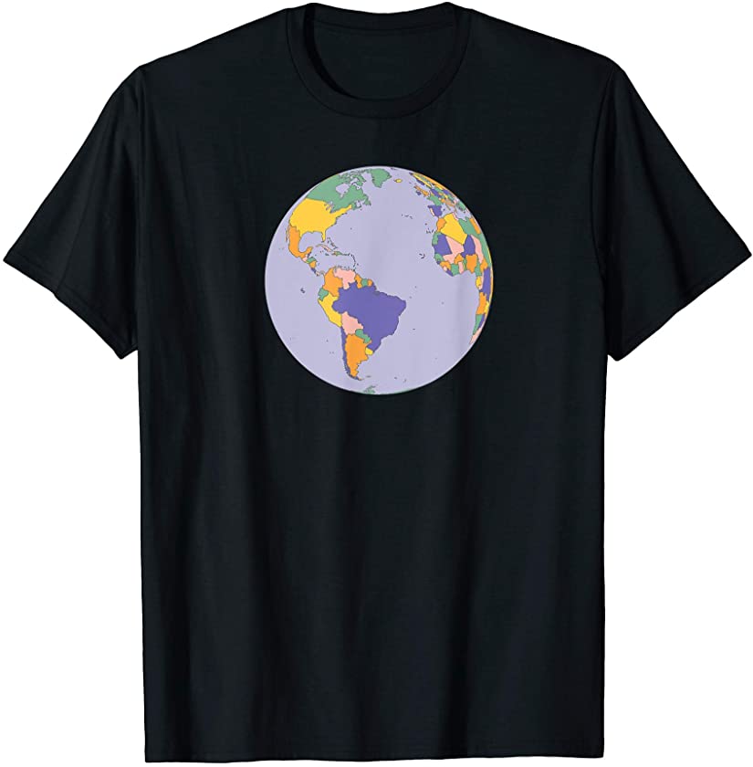 Globe World Map Atlas Earth Day Geography – Trendy Aesthetic T-Shirt