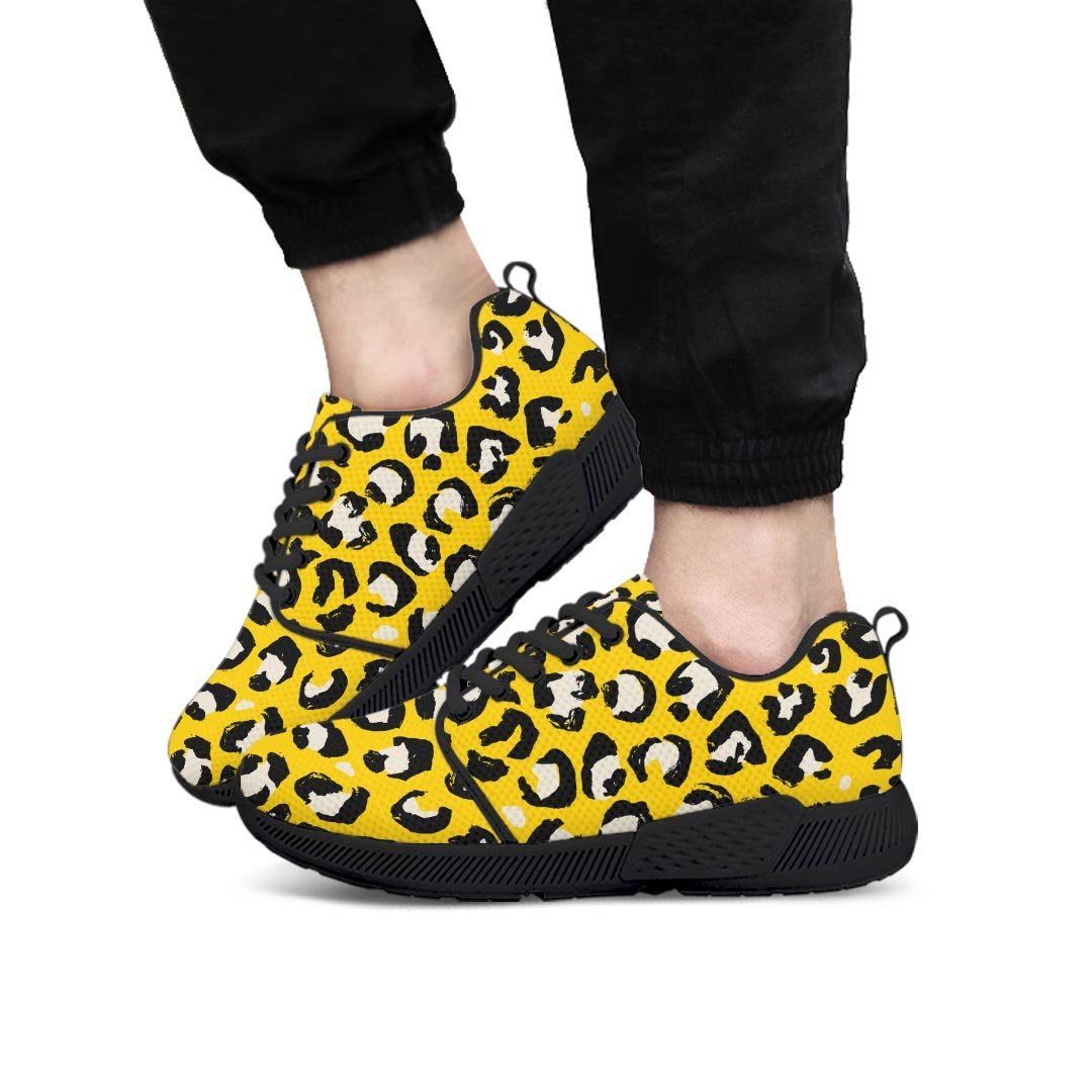 Yellow Leopard Men’S Athletic Shoes