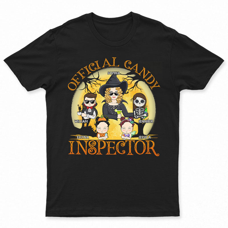 Official Candy Inspector Mom And Kids Costume – Gift For Mother – Personalized Custom T Shirt