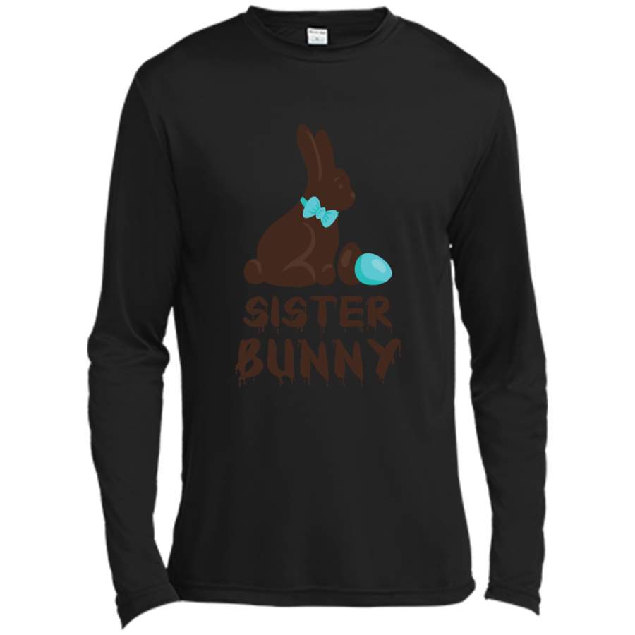 Chocolate Easter Sister Funny Bunny Family Couples T Shirt Long Sleeve Moisture Absorbing Shirt