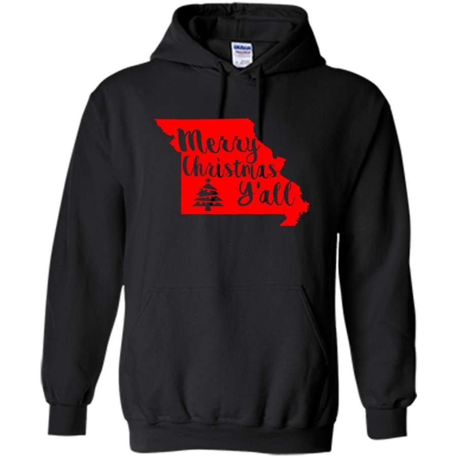 Merry Christmas Y’all Missouri Lover – Gildan Heavy Blend Hoodie