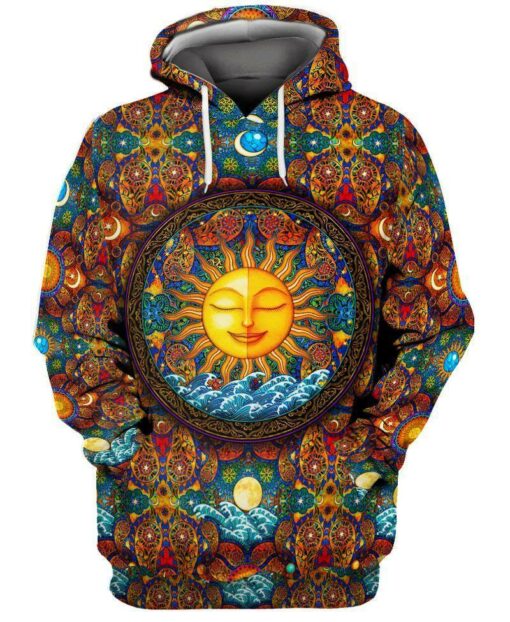 Hippie Live By The Sun 3D All Over Print Shirts For Men & Women, Gift For Hippie Soul, Hippie Lover