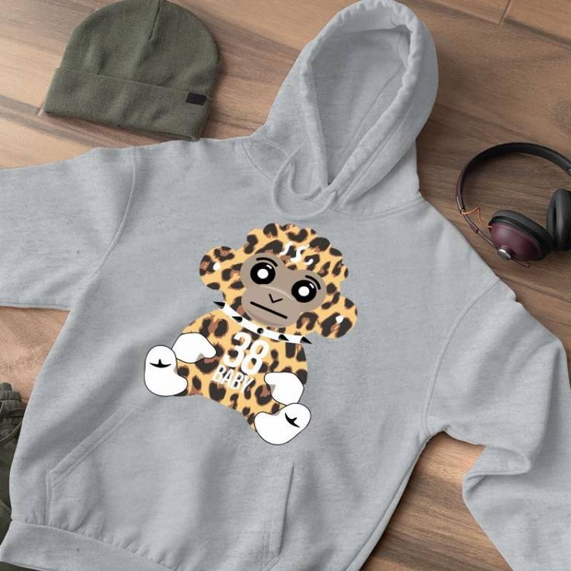 38 Baby Monkey Cheetah Hoodie