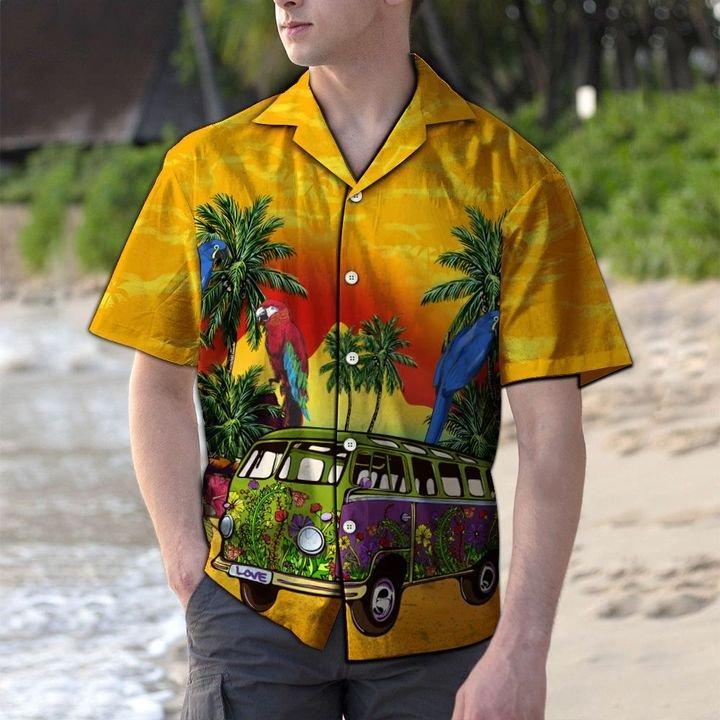 Vintage Hippie Bus Hawaii Shirt Unisex Adult Ha25280