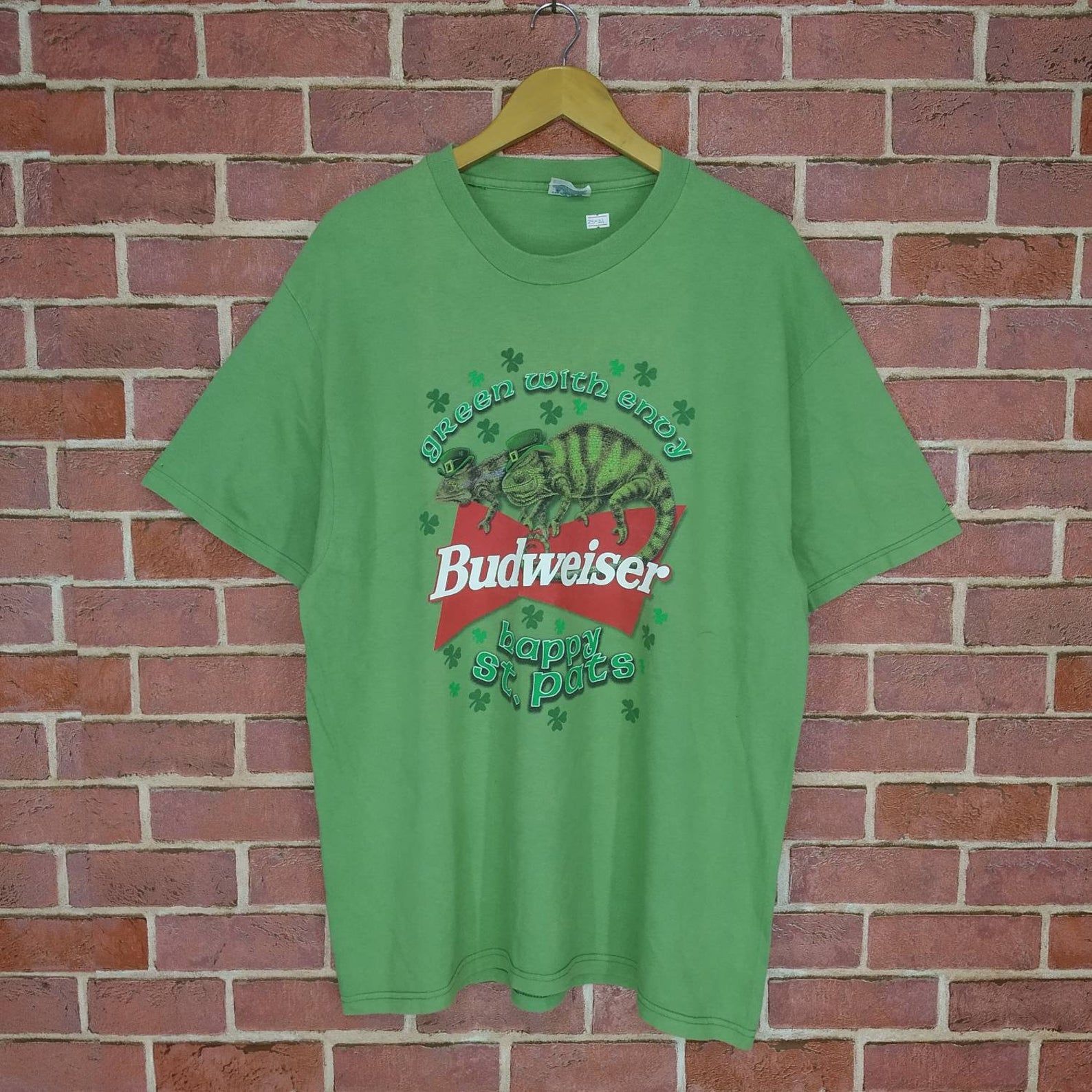 Vintage Budweiser Happy St Pat’s Green T-shirt