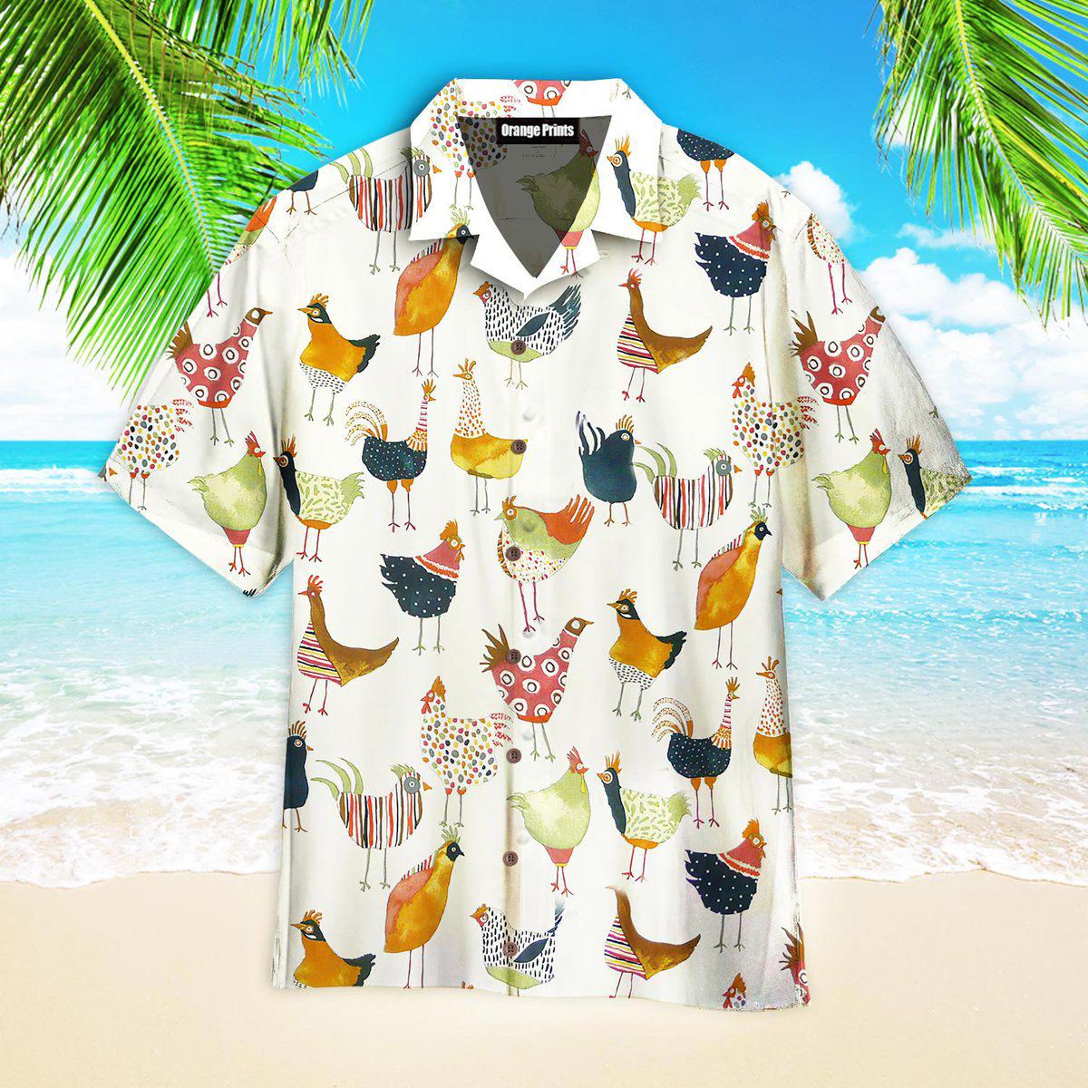 Chicken Aloha Hawaiian Shirts For Men & For Women | Wt7060