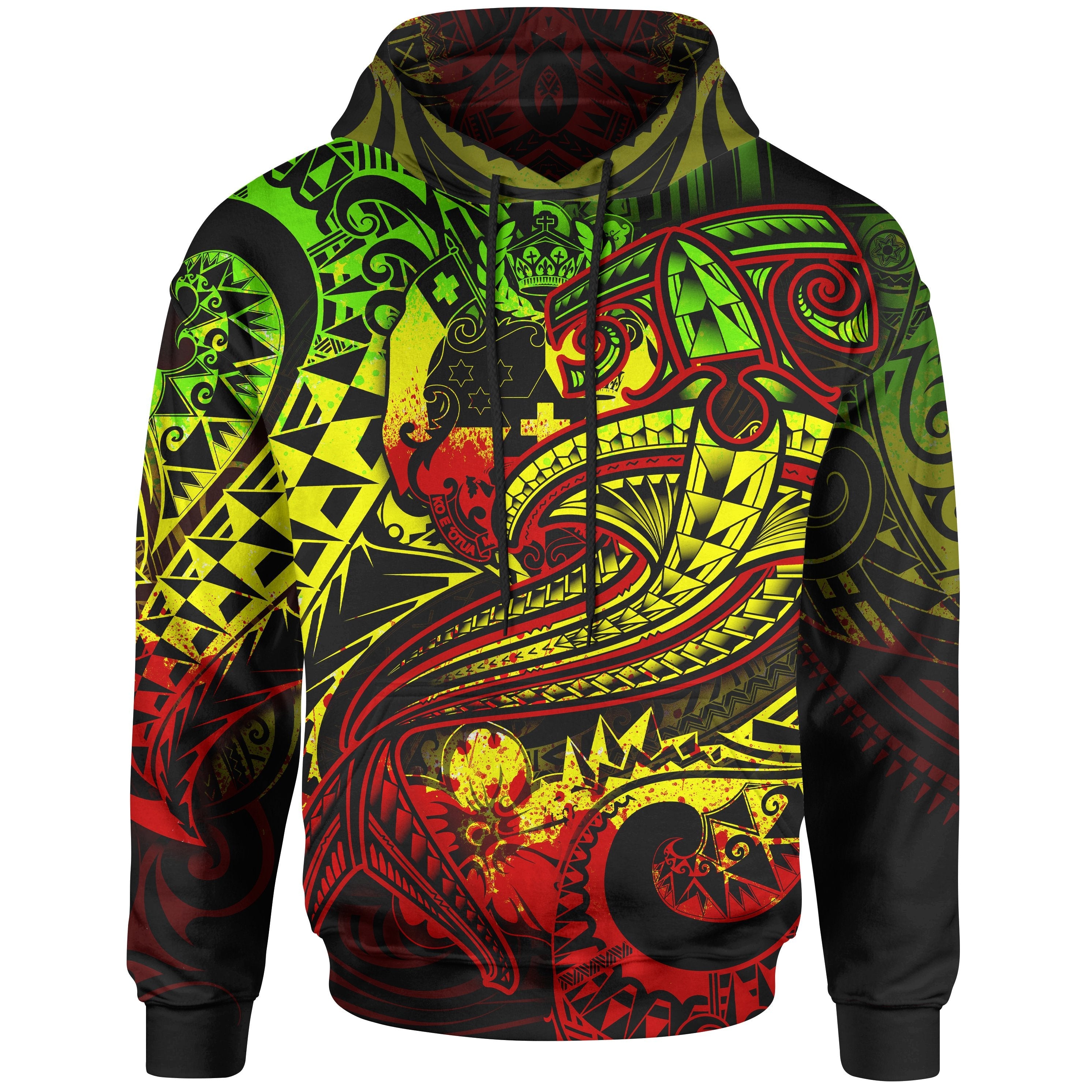 Tonga Hoodie – Reggae Shark Polynesian Tattoo