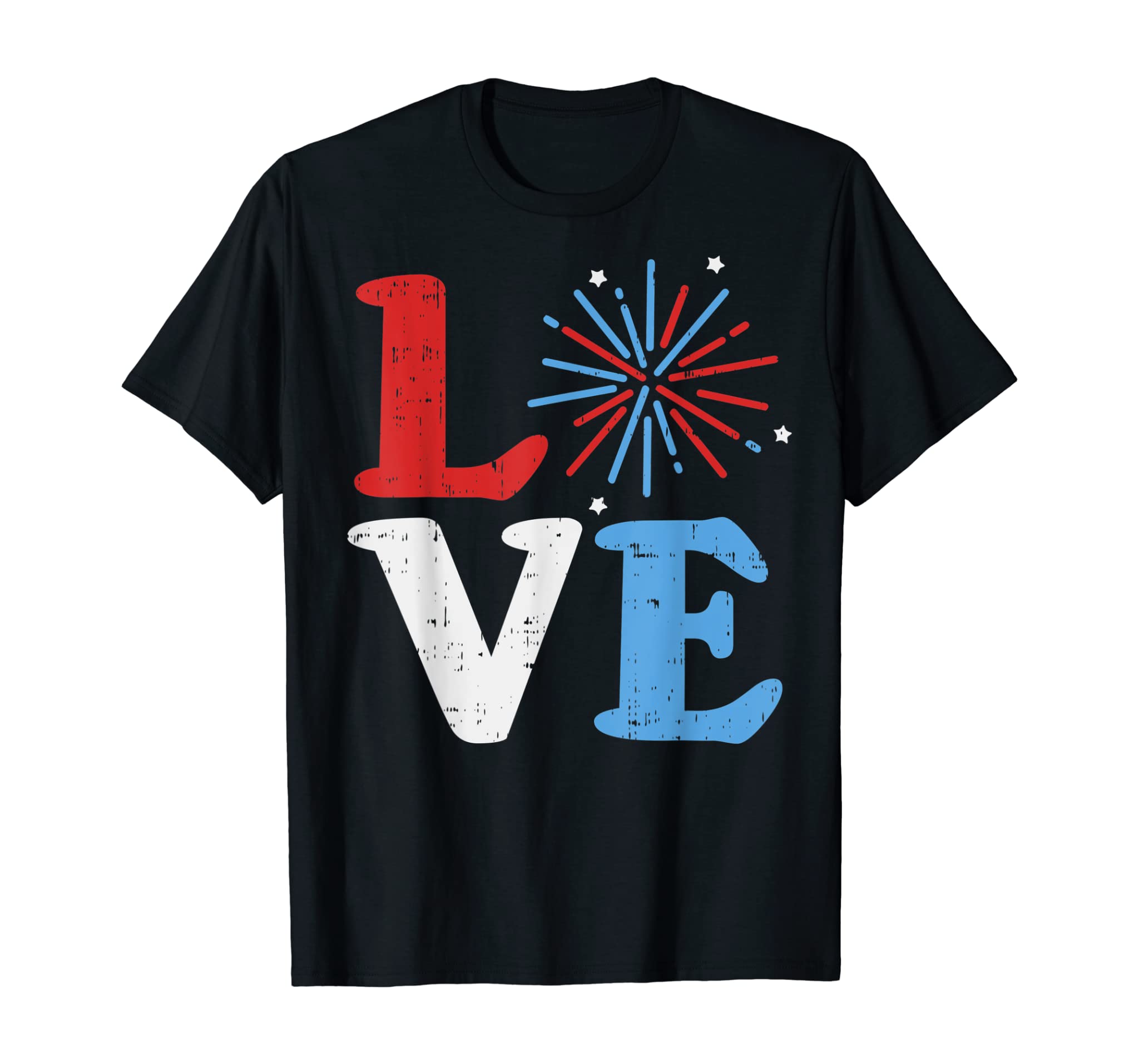 Love Fireworks Independence Day 4th Of July Parade Patriot T-Shirt