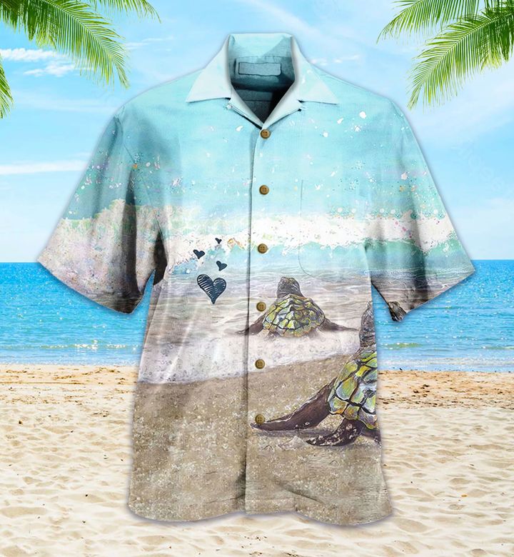 Turtle Ocean Blue Hawaii Shirt Ha94248