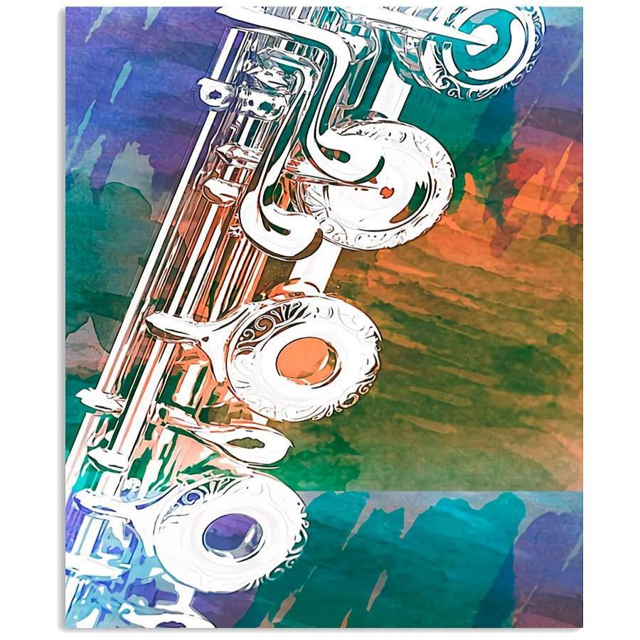 flute-detail-special-custom-design-for-music-lovers-vertical-poster